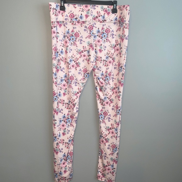 EUC Eliseo Floral Super Soft Leggings Lounge Pants Size XL - Picture 5 of 7
